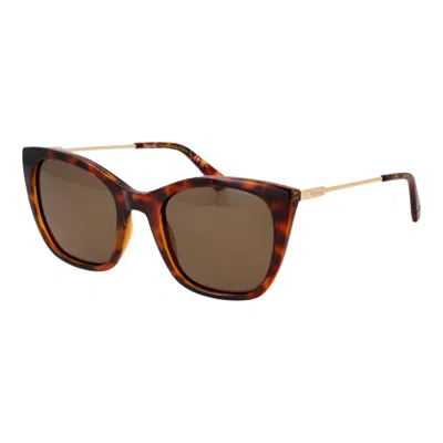 Polaroid Brown Plastic Sunglasses In Brown