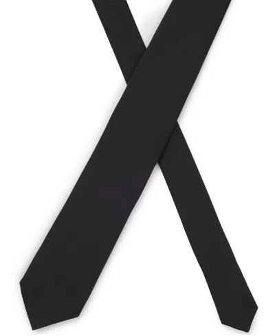 Hugo Boss Boss By  Men's Cotton Silk Structured Tie In Black