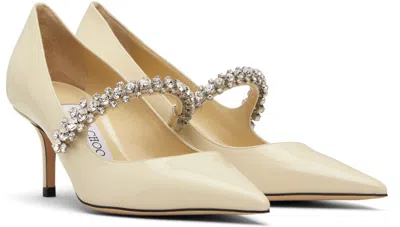 Jimmy Choo Off-white Bing 65 Heels In Neutral