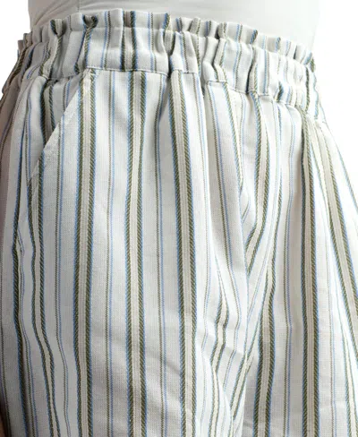 Bcx Junior's Resort Stripe Pull-on Shorts In White