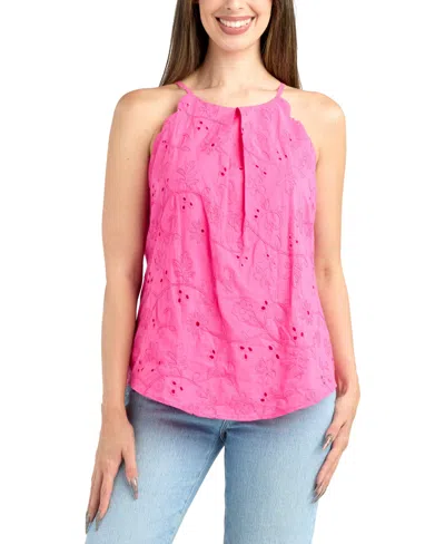 Bcx Junior's Resort Sleeveless Top In Pink