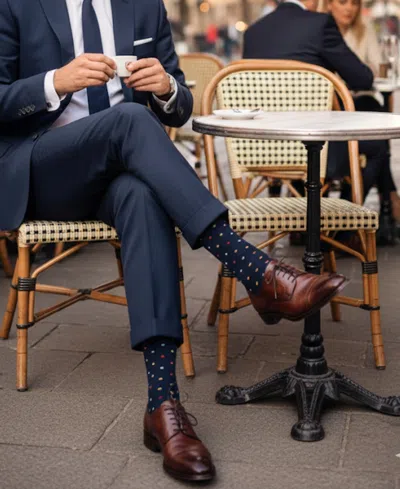 Love Sock Company Men's Barcelona Bundle Socks, 5-pack In Blue