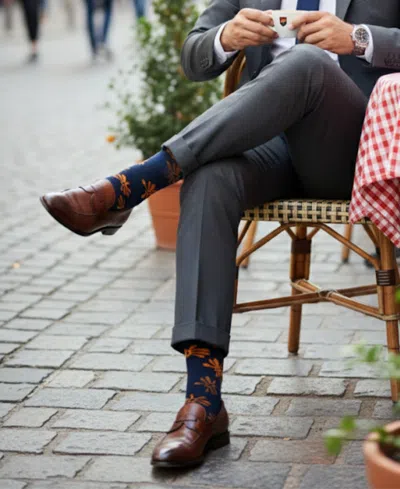 Love Sock Company Men's Athens Gift Bundle Socks, 5-pack In Blue