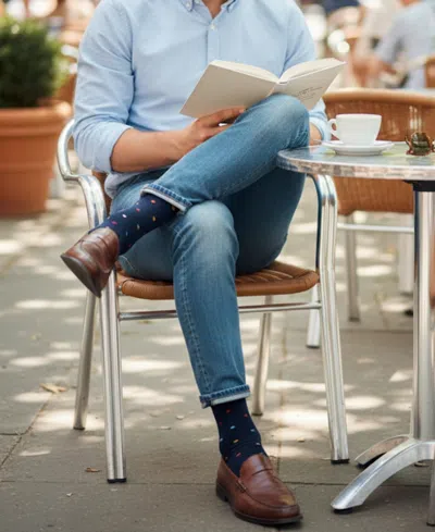 Love Sock Company Men's Athens Gift Bundle Socks, 5-pack In Blue