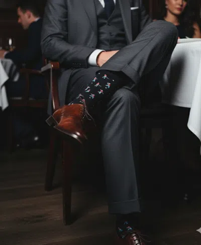 Love Sock Company Men's Golfer Gift Socks, 3-pack In Black