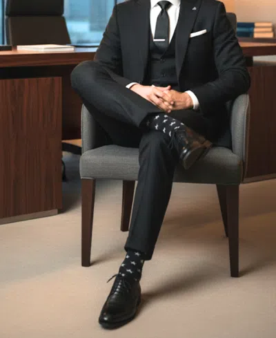 Love Sock Company Men's Stars Socks In Black