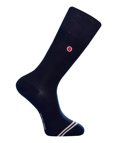 Love Sock Company Men's Ribbed Solid Socks In Blue