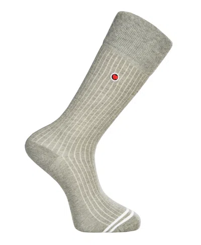 Love Sock Company Men's Ribbed Solid Socks In Gray