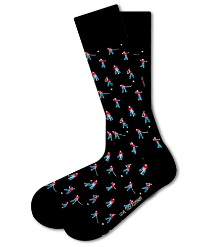 Love Sock Company Men's Golf Socks In Black