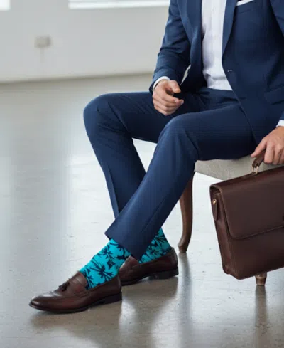 Love Sock Company Men's Lily Socks In Blue