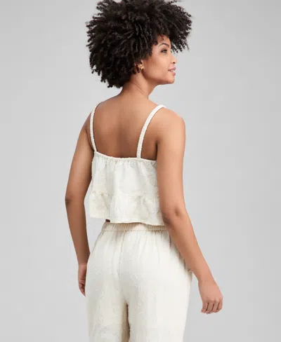 And Now This Women's Cotton Floral Jacquard Tank, Macy's Exclusive In Multi