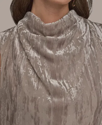 Donna Karan Women's Sleeveless A-line Dress In Animal Print