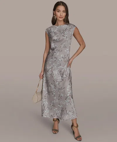 Donna Karan Women's Sleeveless Sheath Dress In Silver