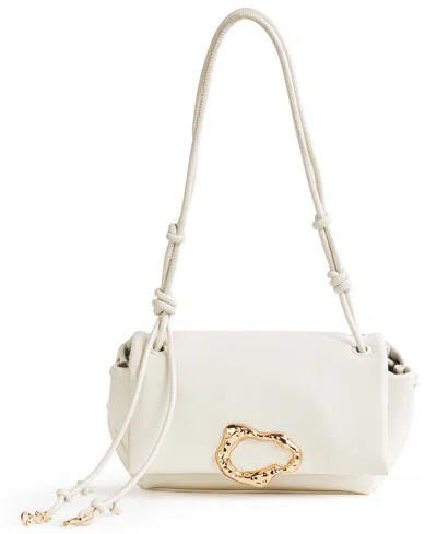 Sam & Libby Hannah Small Flap Shoulder Bag In White