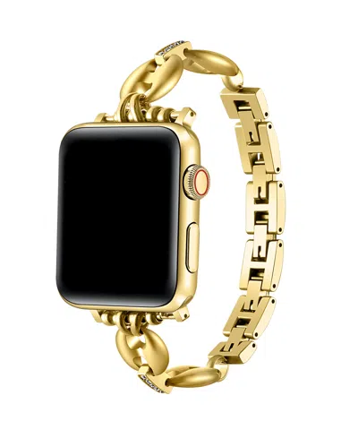 Posh Tech Poppy Rhinestone Band For Apple Watch In Gold