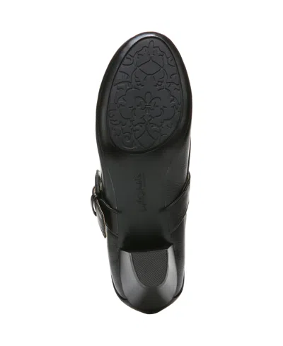 Lifestride Womens Buckle Manmade Mary Jane Heels In Black
