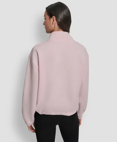 Dkny Women's Half-zip Long-sleeve Sweater In Neutral