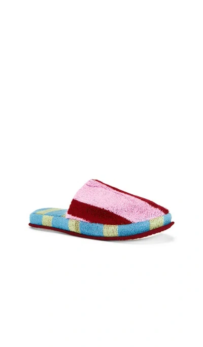 Dusen Dusen Terry Slippers In Pink