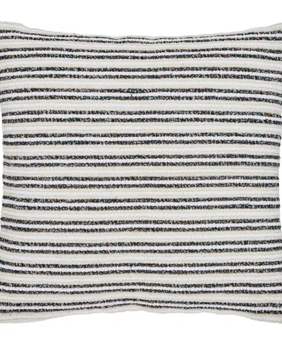 Tahari Home Boucle Stripe Decorative Pillow, 20" X 20" In Multi