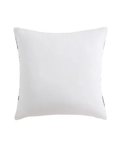 Tahari Home Farmhouse Stripe Decorative Pillow, 20" X 20" In White