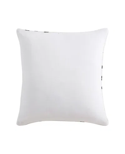 Tahari Home Graphic Tribal Decorative Pillow, 20" X 20" In White