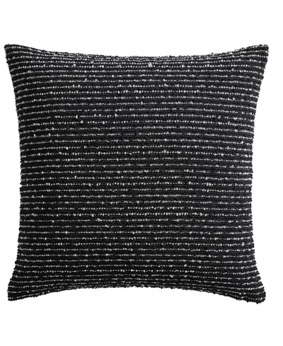 Tahari Home Emmy Horizontal Stripe Decorative Pillow, 20" X 20" In Black