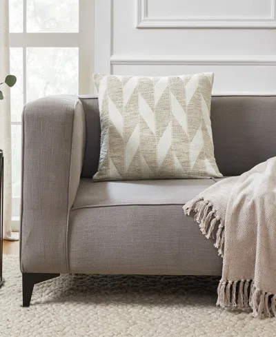 Tahari Home Amelia Diagonal Decorative Pillow, 20" X 20" In Sand