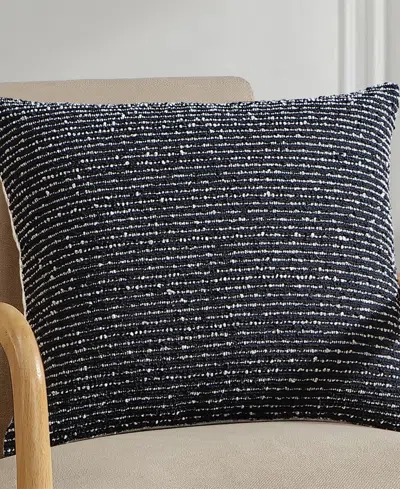 Tahari Home Emmy Horizontal Stripe Decorative Pillow, 20" X 20" In Black