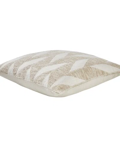 Tahari Home Amelia Diagonal Decorative Pillow, 20" X 20" In Sand