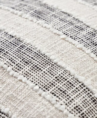 Tahari Home Ariel Fringe Stripe Decorative Pillow, 20" X 20" In Multi