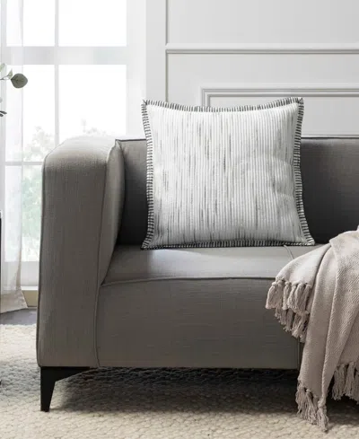 Tahari Home Polly Blanket Stitch Decorative Pillow, 20" X 20" In Green