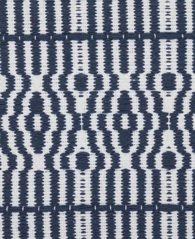 Tahari Home Brooks Geometric Decorative Pillow, 20" X 20" In Blue