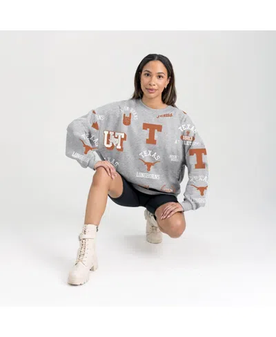 Gameday Couture Women's Gray Texas Longhorns Always On Repeat Fleece Sweatshirt In Gray