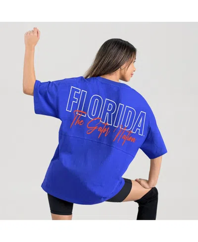 Gameday Couture Women's Royal Florida Gators Oversized Back At Ya T-shirt In Blue