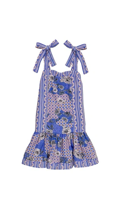 Agua Bendita Kaio Quilt Dress In Multi