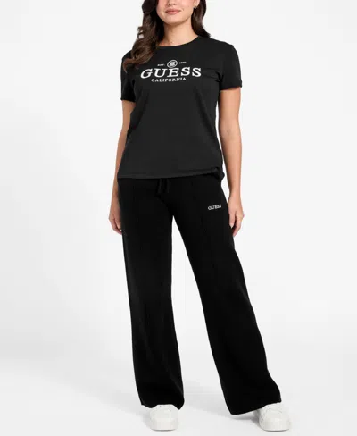 Guess Women's Arabella Crewneck Short-sleeve T-shirt In Black