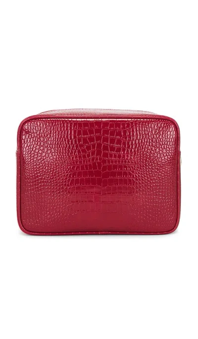 Abbode Travel Essentials Croc Pouch In Red