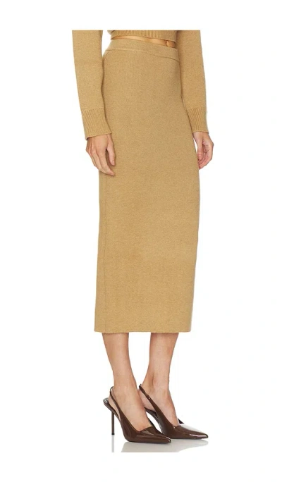 Camila Coelho Costansa Midi Skirt In Brown