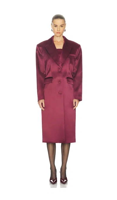 Camila Coelho Haliee Coat In Red