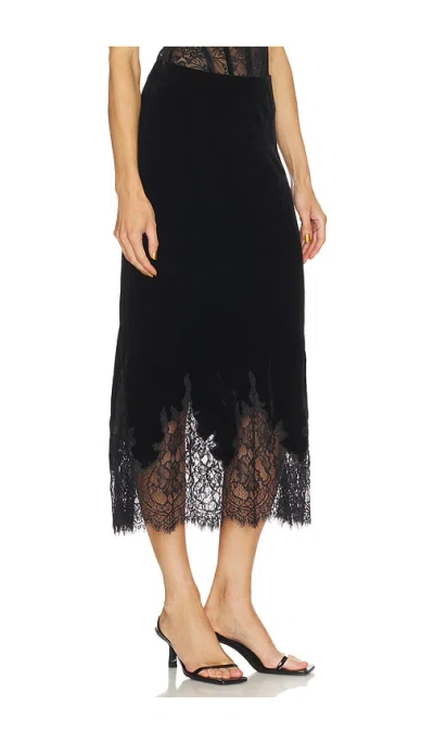 Cami Nyc Georgiana Velvet Skirt In Black