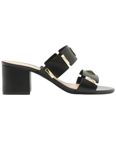 Arezzo Women's Lyra Mid Block Sandal In Black