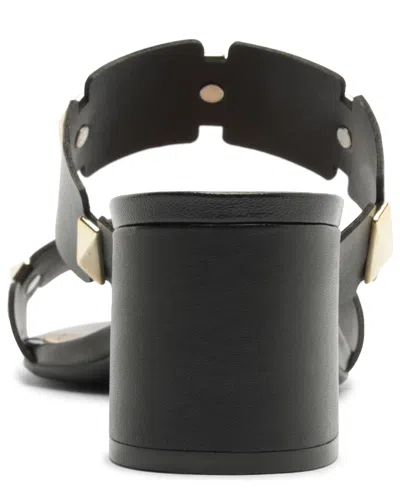 Arezzo Women's Lyra Mid Block Sandal In Black