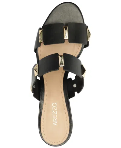 Arezzo Women's Lyra Mid Block Sandal In Black