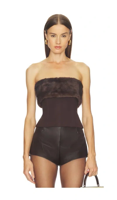 Camila Coelho Isadora Top In Brown