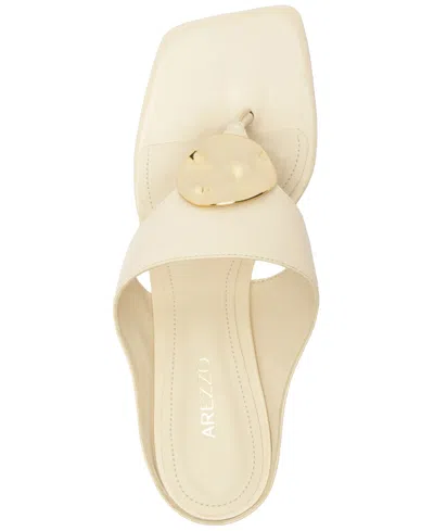 Arezzo Women's Coraline Low Stiletto Sandal In White