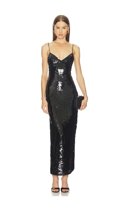 Camila Coelho Amara Midi Dress In Black