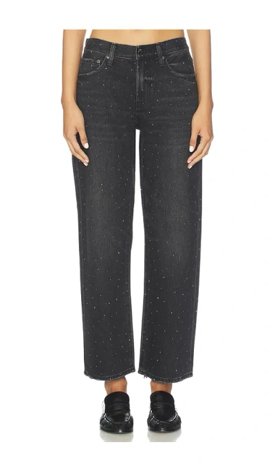 Pistola Lexi Midrise Bowed Straight Jeans In Black