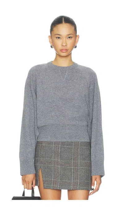 Remain Birger Christensen Bat Sleeve Crewneck Pullover In Gray