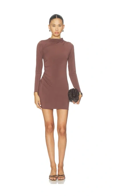Steve Madden Mo Mini Dress Dress In Brown