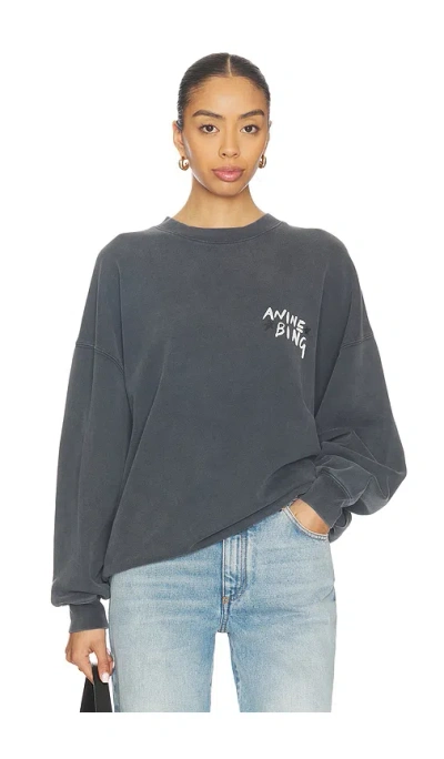 Anine Bing Miles Sweatshirt Empowerment In Multi